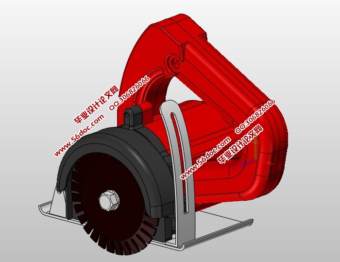 低噪声持久型云石机设计(CAXA图,SolidWorks,STEP三维图)