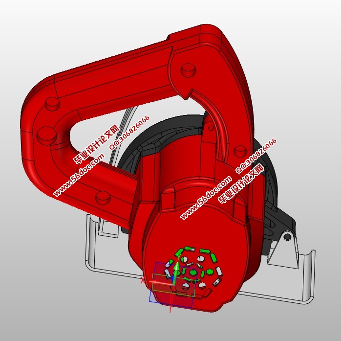 低噪声持久型云石机设计(CAXA图,SolidWorks,STEP三维图)