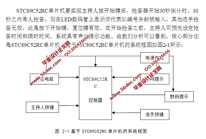 基于单片机的智能抢答器系统设计(含原理图,元器清单,Proteus仿真程序)